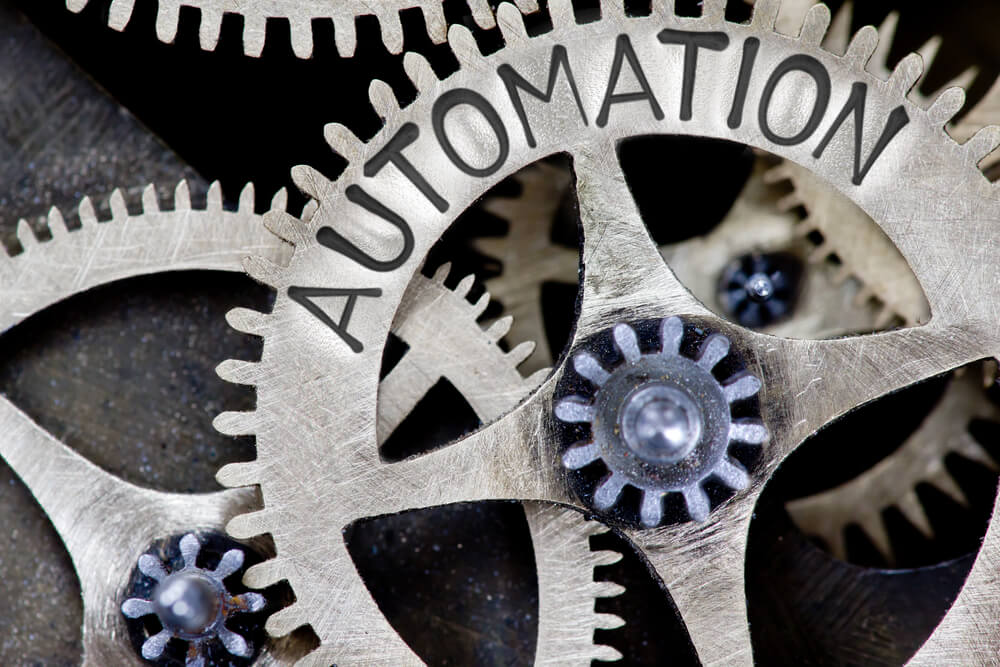 engrenagem com título automação em inglês