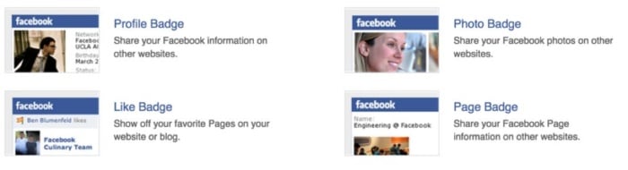 original facebook badges