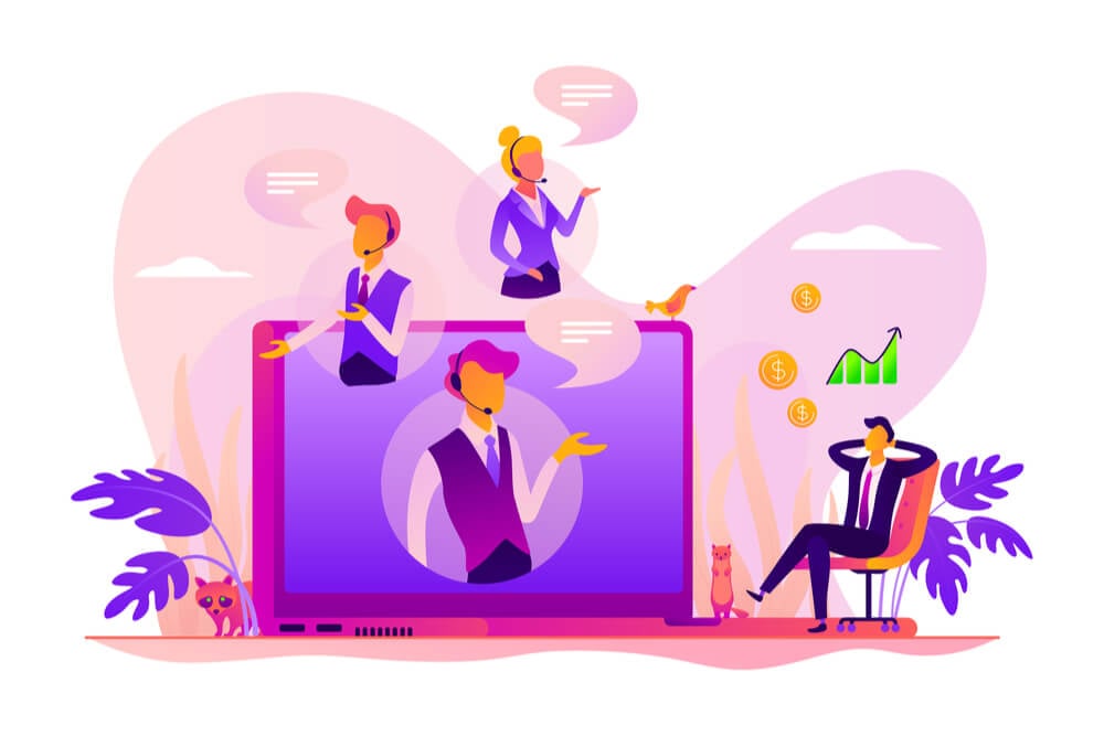 ilustração sobre vendas online