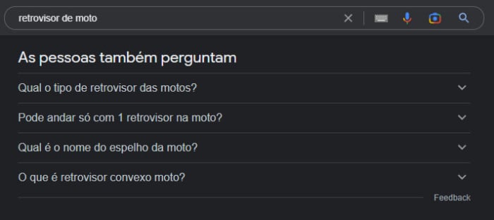 as pessoas também perguntam na serp