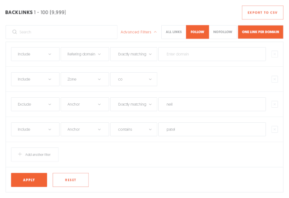 aAnálise Competitiva de link building Ubersuggest