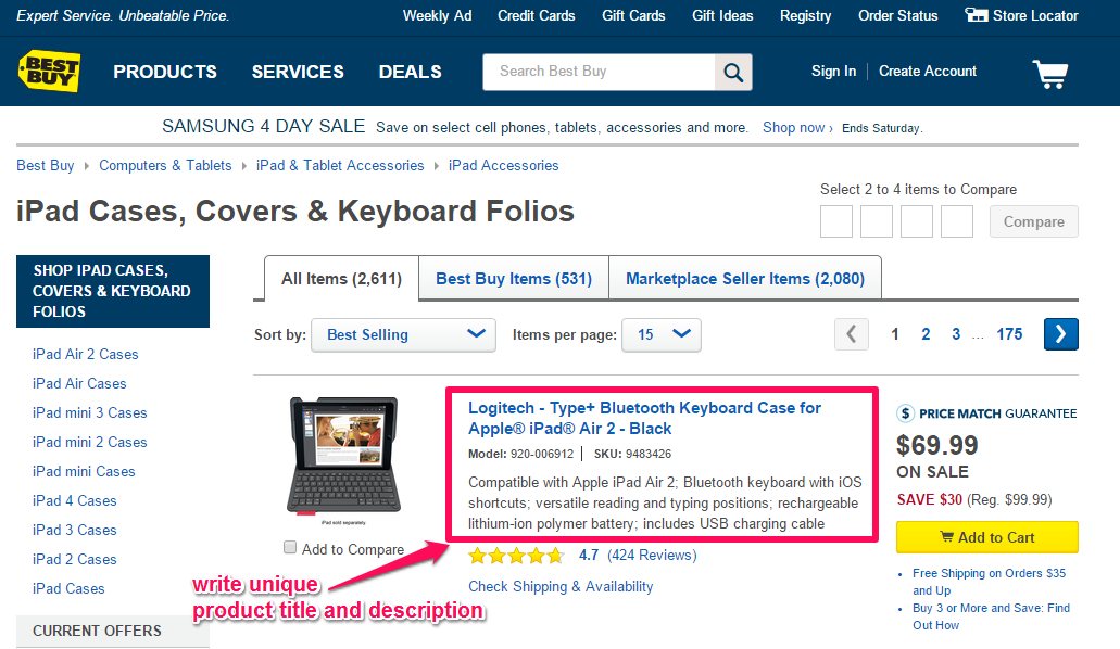 ecommerce conteúdo duplicado