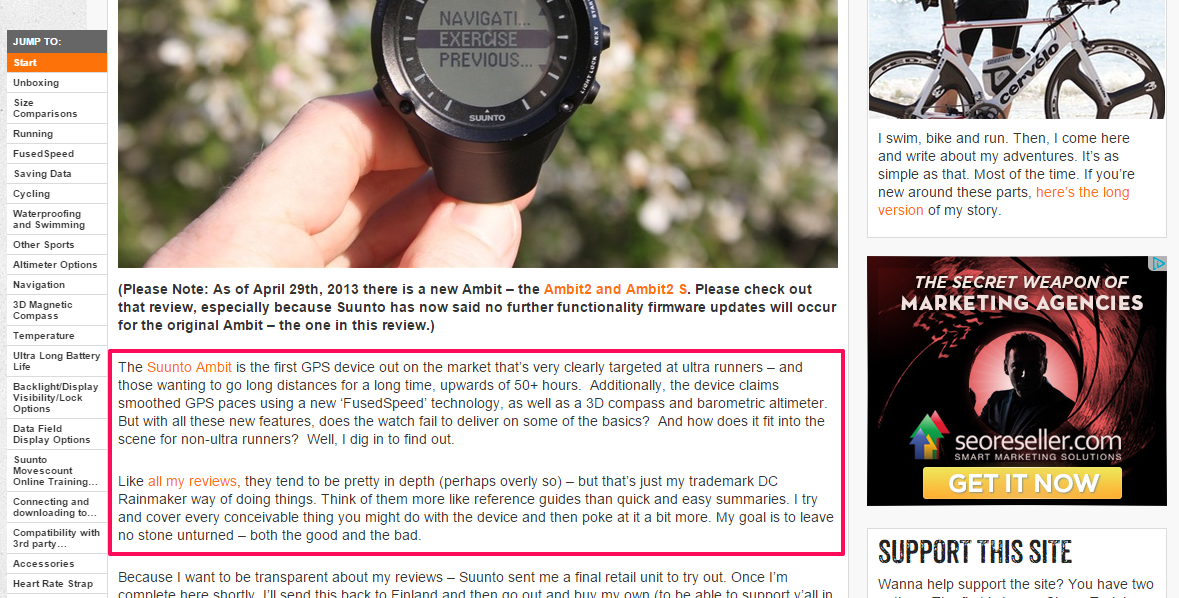 ecommerce review suunto