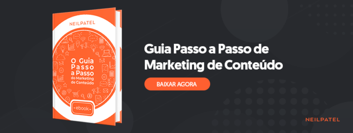 guia passo a passo de marketing de conteúdo