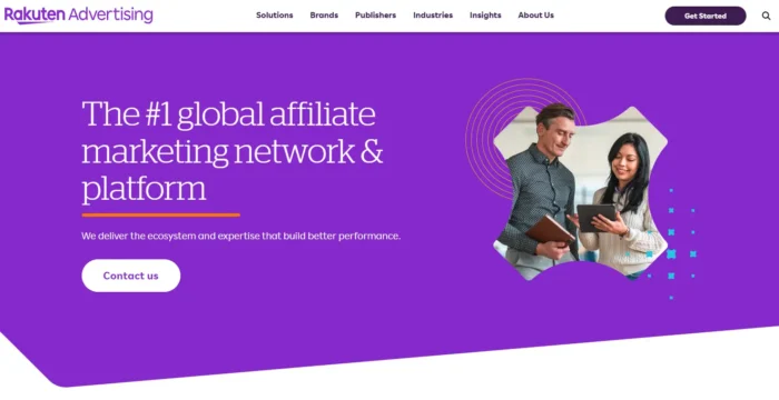 Rakuten homepage